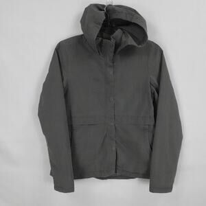 Toad&Co Swingout Jacket Mens Medium Gray Hooded Full Zip Windbreaker Outdoors